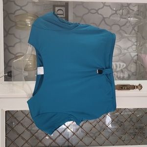 Time and Tru Teal Bikini Top